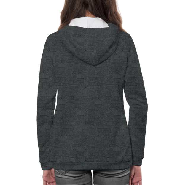 Женское худи с изображением Федор Достоевский цвета Белый