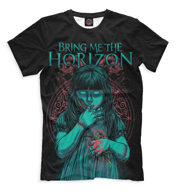 Мужская футболка с изображением Bring Me The Horizon цвета Черный