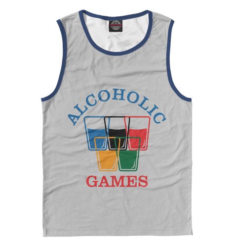 

Майки Print Bar, Белый, Alcoholic Games