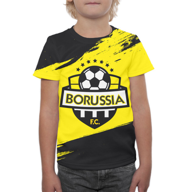 Футболка для мальчиков с изображением Borussia цвета Белый