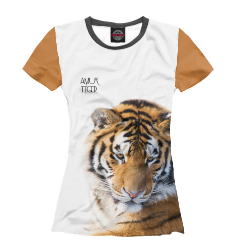 

Футболки Print Bar, Белый, Уссурийский тигр