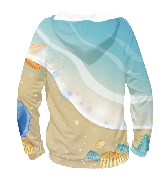 Мужское худи с изображением #ЕДУНА МОРЕ цвета Белый