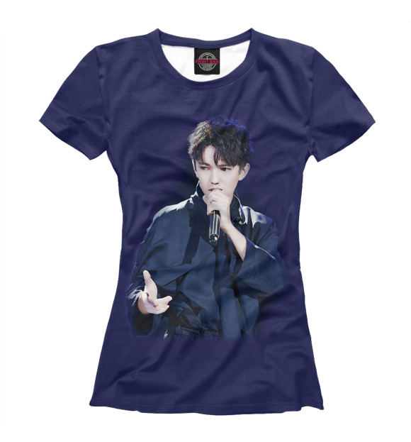 Футболка для девочек с изображением Dimash kudaibergen цвета Белый