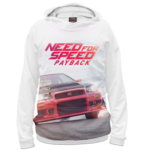 

Худи Print Bar, Белый, Need For Speed
