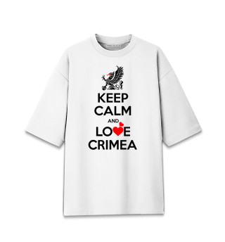 Футболка для мальчиков оверсайз Будь спок и люби Крым