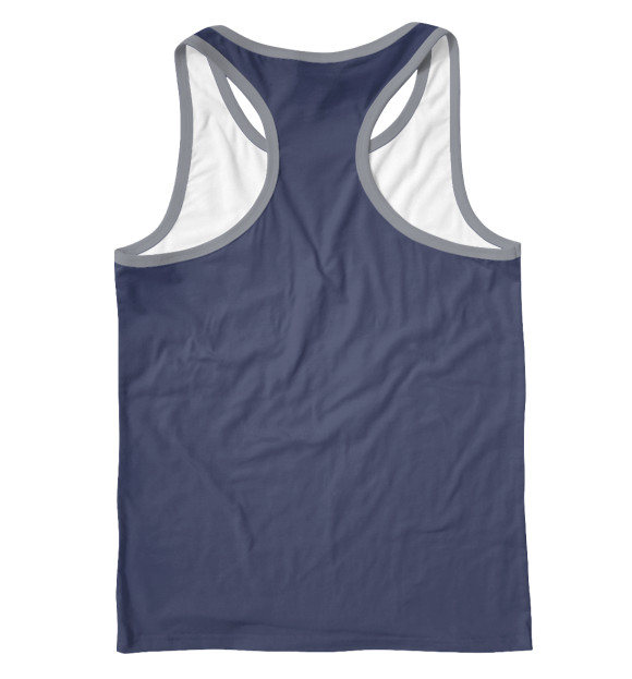 Мужская майка-борцовка с изображением Мужчина цвета Белый