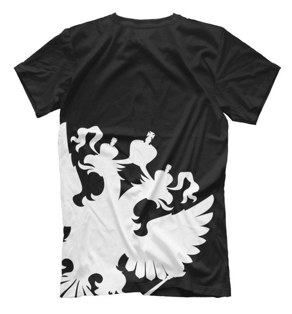 Мужская футболка с изображением Russia Black&White Collection цвета Белый