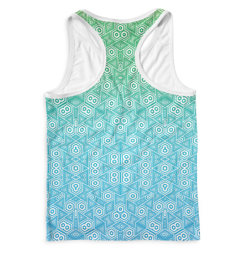 

Майки борцовки Print Bar, Белый, Psystetic Spring wave