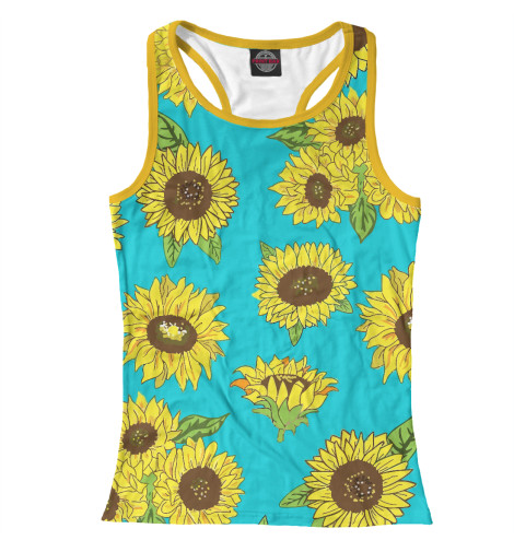 

Майки борцовки Print Bar, Белый, Подсолнухи