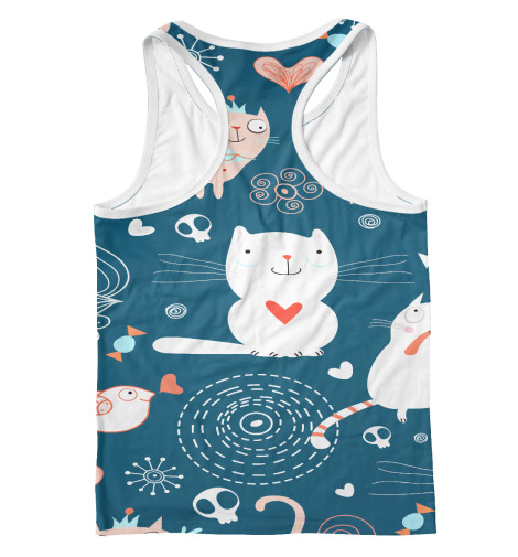 

Майки борцовки Print Bar, Белый, Котики