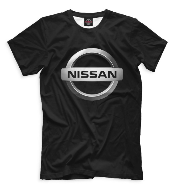 Футболка для мальчиков с изображением Nissan цвета Черный