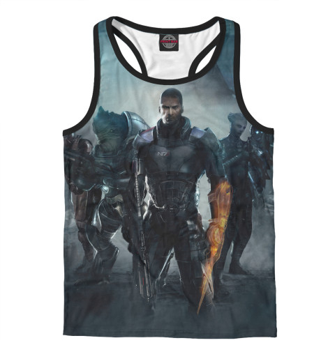 

Майки борцовки Print Bar, Белый, Mass Effect