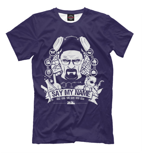 

Футболки Print Bar, Черный, Say My Name