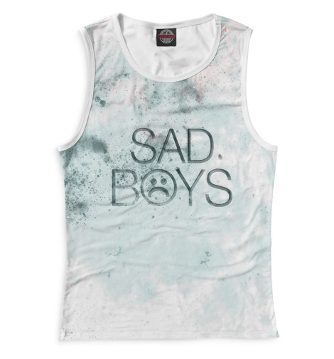 

Майки Print Bar, Белый, Sad Boys