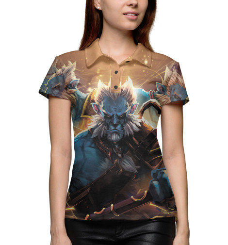 

Поло Print Bar, Белый, Phantom Lancer