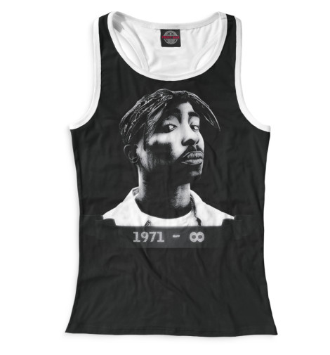 

Майки борцовки Print Bar, Белый, 2Pac