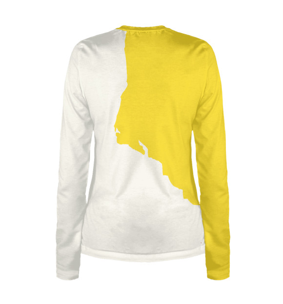 Женский лонгслив с изображением Толстеть значит стареть цвета Белый