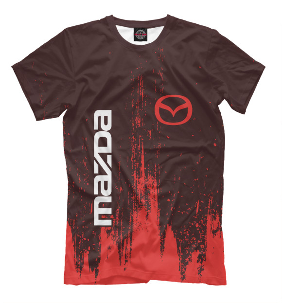Футболка для мальчиков с изображением Mazda / Мазда цвета Белый