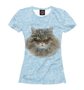 Женская футболка Сибирский кот