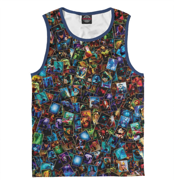 Майка для мальчика с изображением Герои DOTA2 цвета Белый