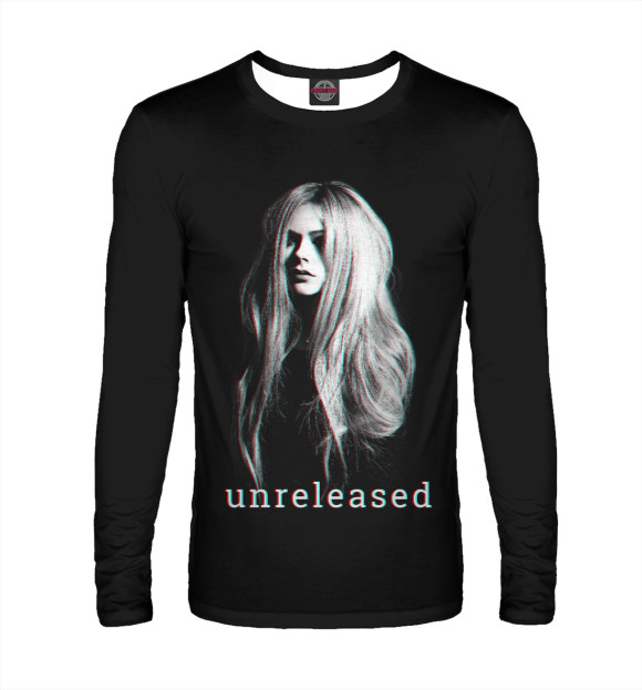 Мужской лонгслив с изображением Avril Lavigne цвета Белый