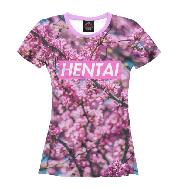 Футболка для девочек с изображением Sakura hentai цвета Белый