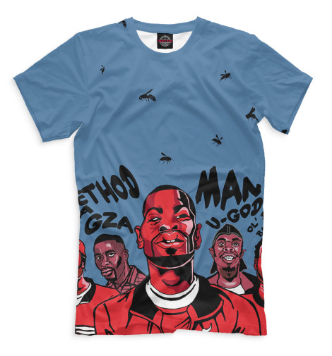 

Футболки Print Bar, Грязно-голубой, Wu-Tang Clan