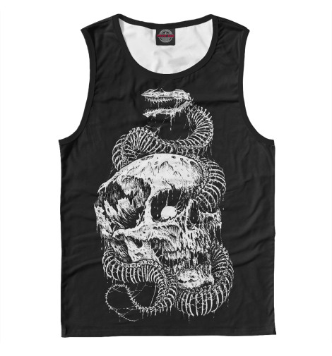 

Майки Print Bar, Белый, Череп