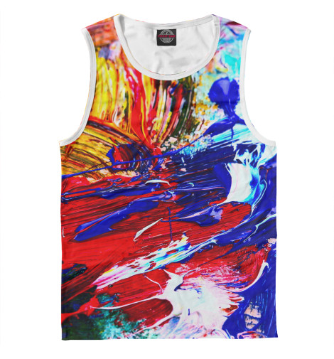 

Майки Print Bar, Белый, Абстрактные краски