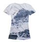 Женская футболка Снежные горы