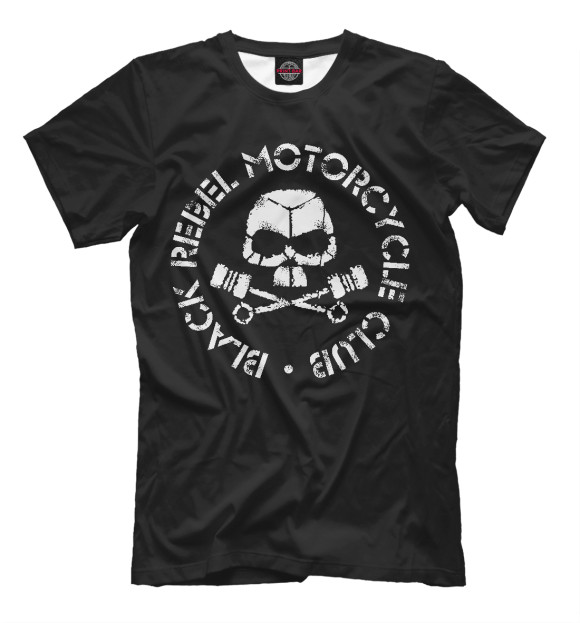 Мужская футболка с изображением Black Rebel Motorcycle Club цвета Черный