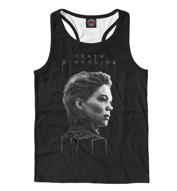 Мужская майка-борцовка с изображением Death stranding Lea Seydoux цвета Белый