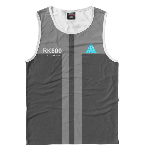 Майка для мальчика с притом Detroit Become Human цвета Белый Майка для мальчика с изображением Detroit Become Human цвета Белый