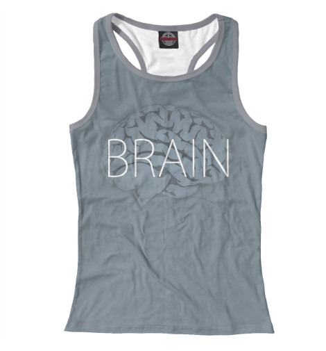 

Майки борцовки Print Bar, Белый, Brain