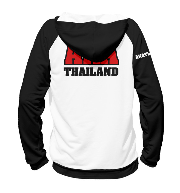 Женское худи с изображением AKA Thailand цвета Белый