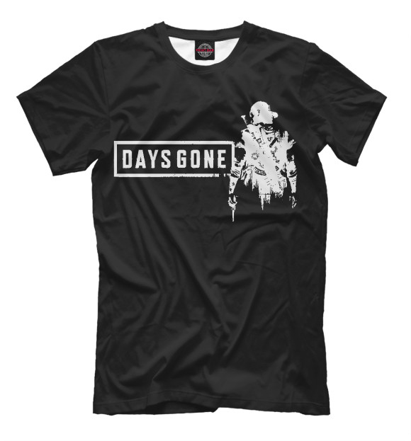 Мужская футболка с изображением Days gone цвета Белый