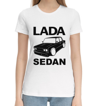 Хлопковая футболка для девочек LADA
