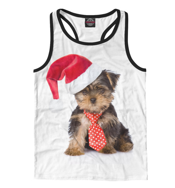 Мужская майка-борцовка с изображением Йорк цвета Белый