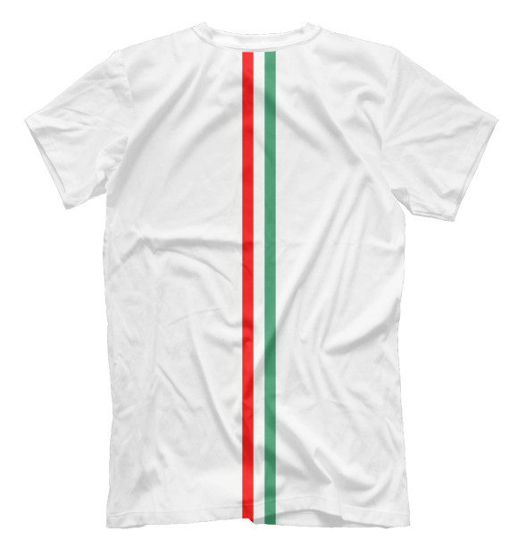 Мужская футболка с изображением Сборная Италии цвета Белый