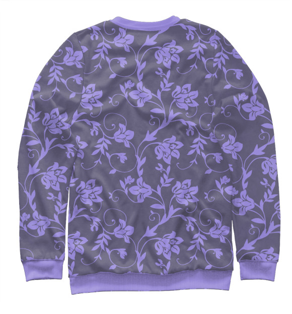 Свитшот для мальчиков с изображением Floral (Purple) цвета Белый