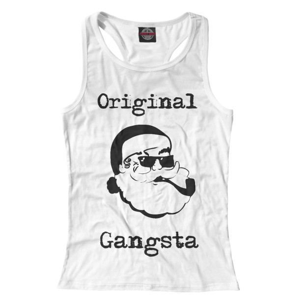 Женская майка-борцовка с изображением Original Gangsta цвета Белый
