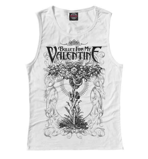 Майка для девочки с изображением Bullet For My Valentine цвета Белый