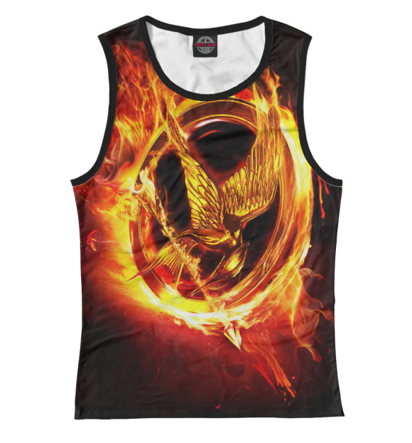 Майка для девочки с изображением Голодные игры цвета Белый