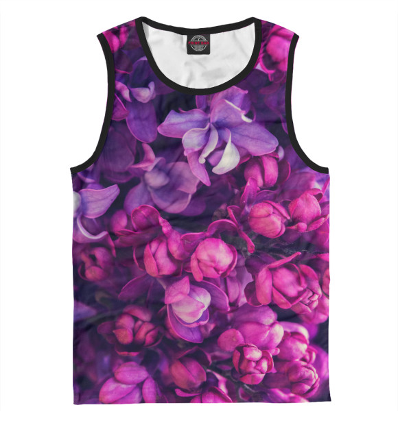 Майка для мальчика с изображением Фиалки цвета Белый