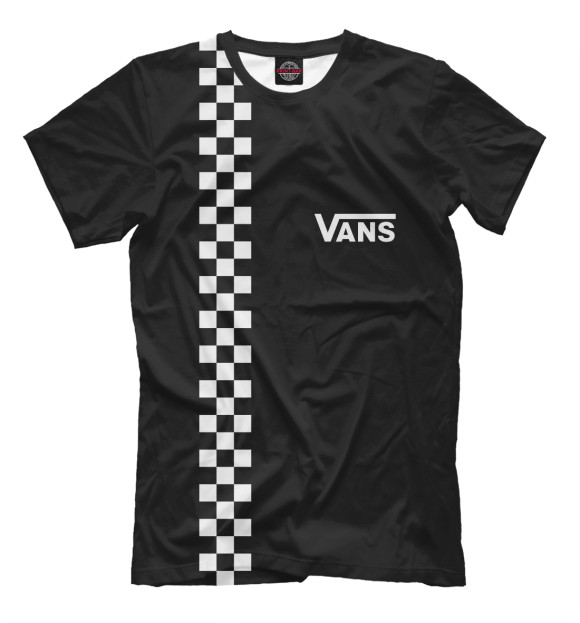 Мужская футболка с изображением Vans цвета Черный