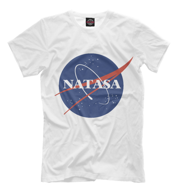Мужская футболка с изображением Натаса цвета Белый