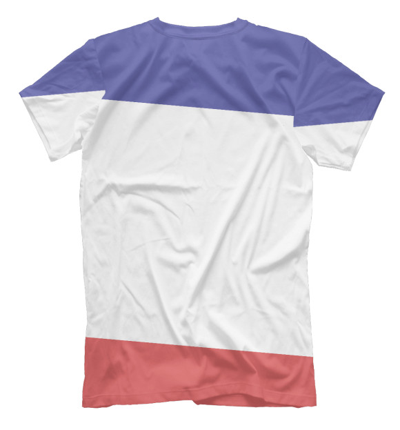 Мужская футболка с изображением CountryHumans - Россия цвета Белый