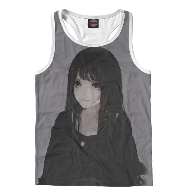 Мужская майка-борцовка с изображением Миллиса цвета Белый