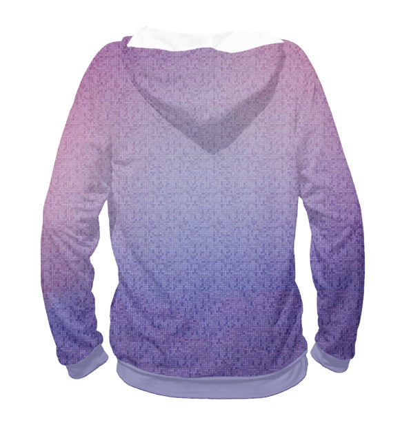 Мужское худи с изображением Gradient цвета Белый