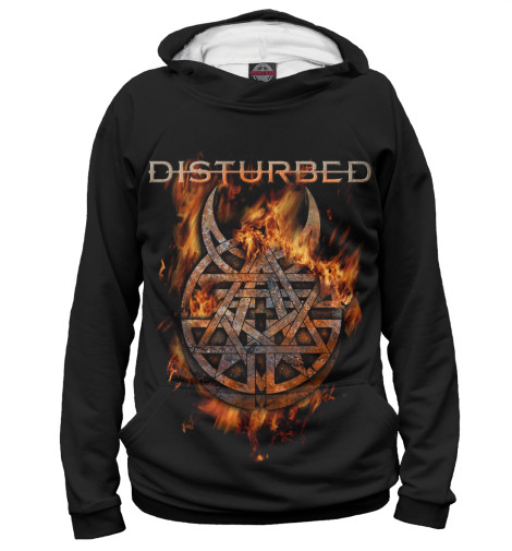 

Худи Print Bar, Белый, Disturbed